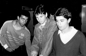 Patrice, Nicolas Ouédec et Stéphane Ziani à la Jonelière, années 80