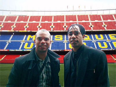 William et Patrice Loko au Nou Camp - Barcelone 2009