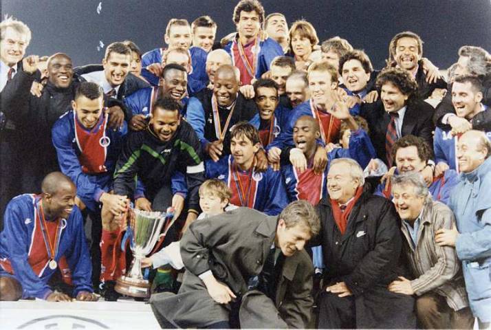 PSG champion d'Europe 1996 (C2) (Photo : D.R.)
