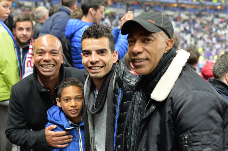 William, Patrice et leurs fils, finale de la coupe de la Ligue 2014